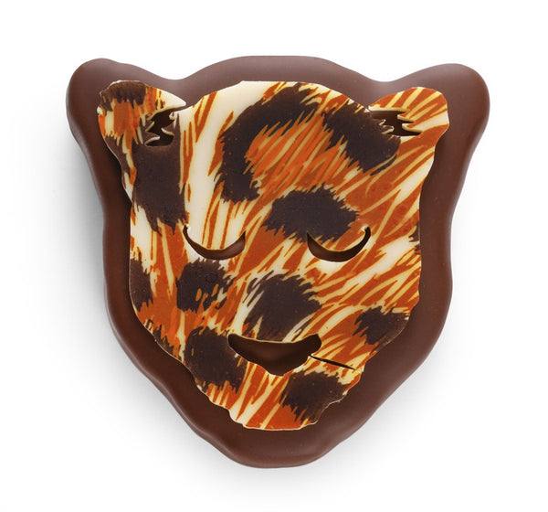 Bouchée jaguar de Noël · Praliné feuilleté chocolat au lait