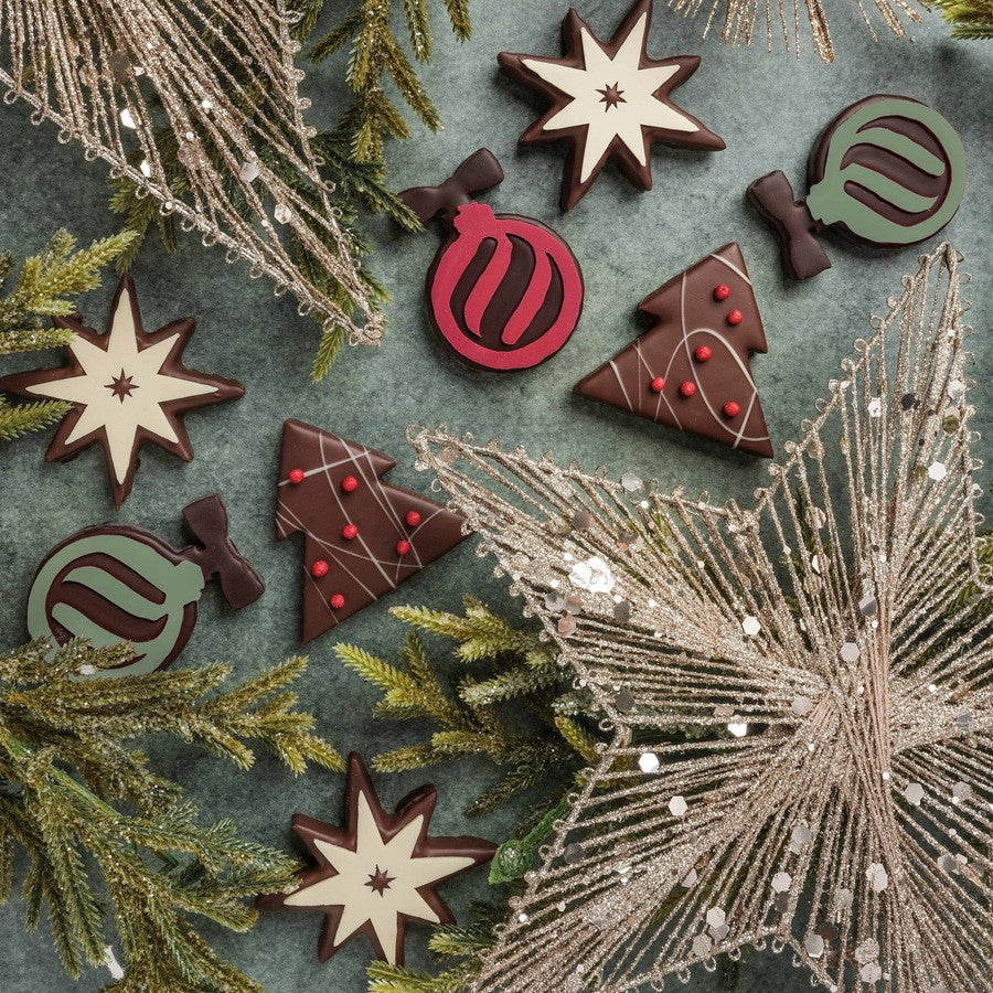 Boccone di Albero di Natale · Praline Frizzante con Cioccolato al Latte