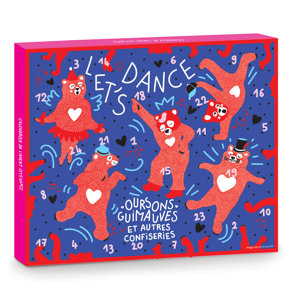 Marshmallow Bear ADVENT CALENDAR Let's Dance Christmas
