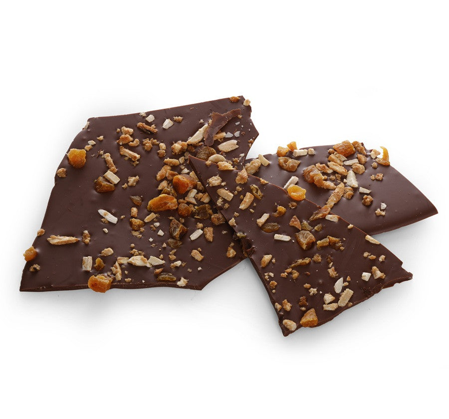 Chocoladeboeket® en zijn mini vierkante Beste Wensen · Assortiment van fijne chocoladebladeren