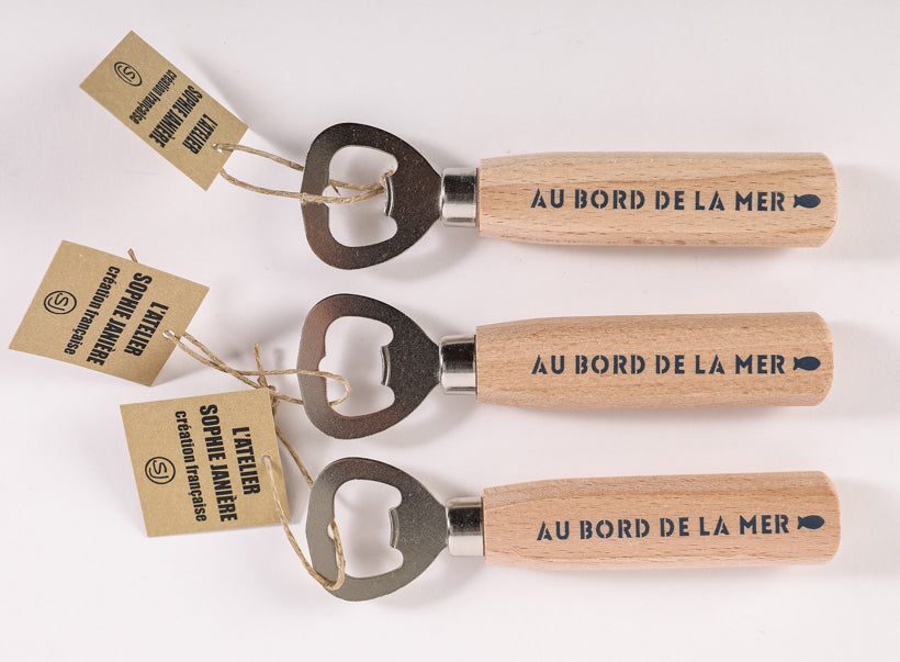 Bottle opener by the sea