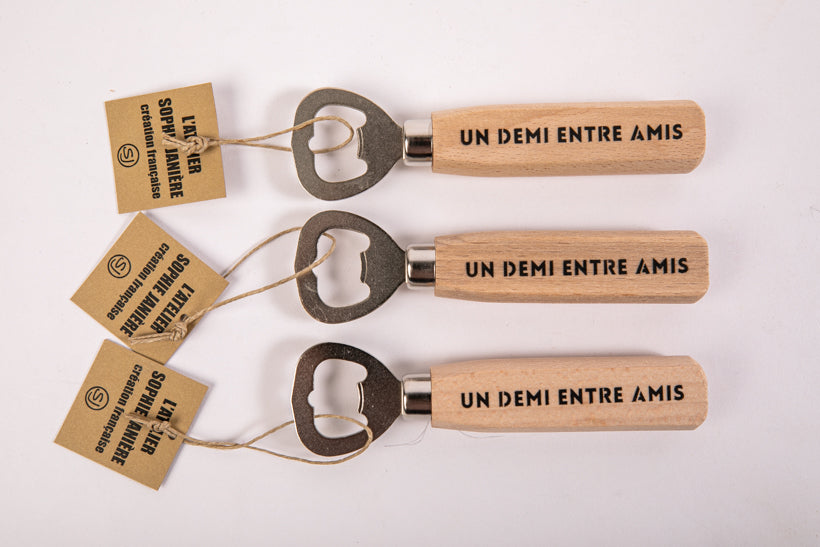 Décapsuleur un demi entre amis