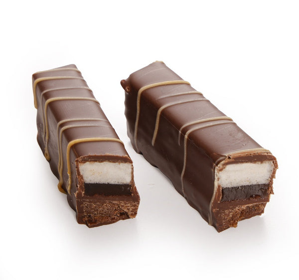 Scatola di Tronchi di Natale · Cioccolato Fondente e al Latte a Tre Strati