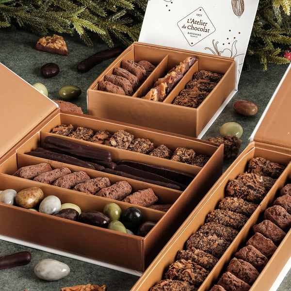 Coffret deux spécialités de Noël · Feuillants d'Or et Chokilas · 175 gr