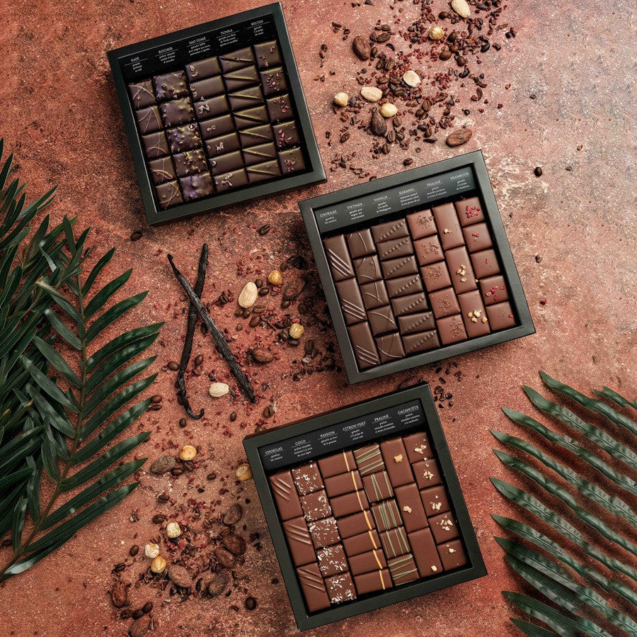 Scatola di Cioccolato Fondente e Al Latte Ilbarritz · Buone Feste
