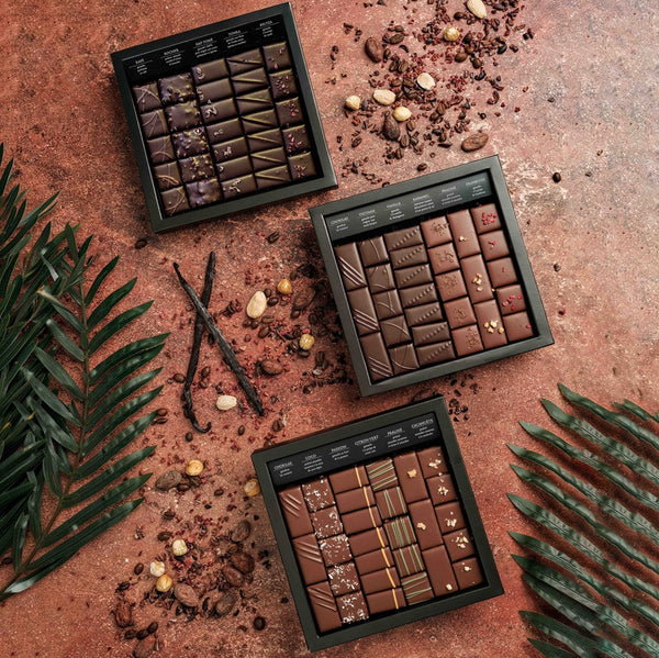 Scatola di Cioccolato Fondente e Al Latte Ilbarritz · Buone Feste