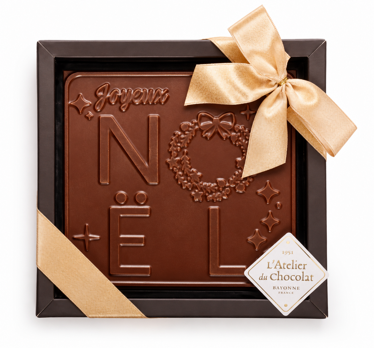 Quadrato di Buon Natale · Cioccolato Fondente o al Latte