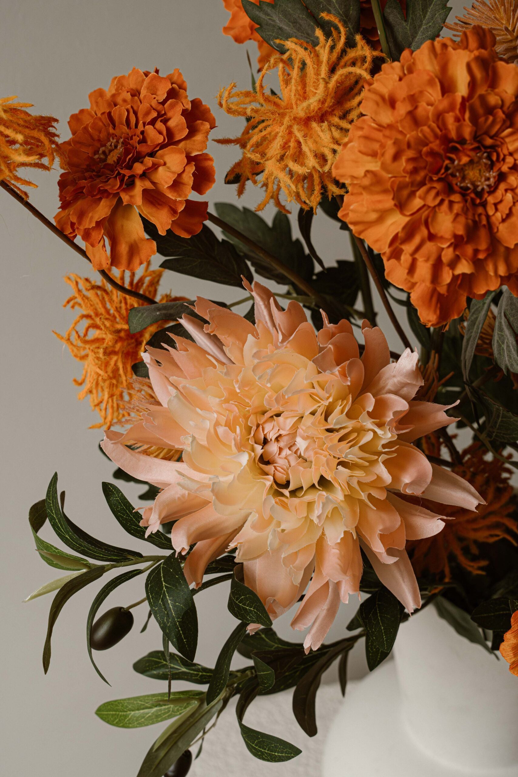 Indore Silva - Chrysanthemum - Light Pink - Artificial Branch - Silk