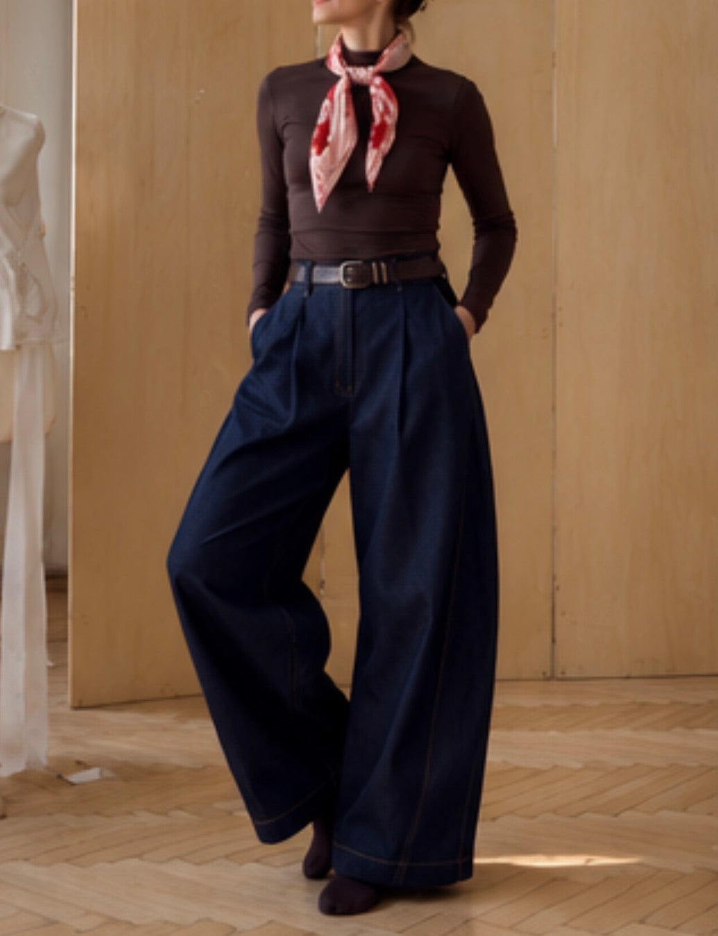 Barrel Pants - Denim Size: S