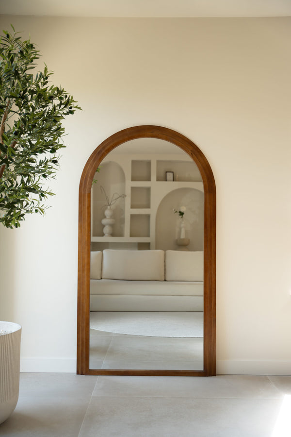 Indore Home – Standing Arch Mirror – Wooden Frame – 180 x 100 cm