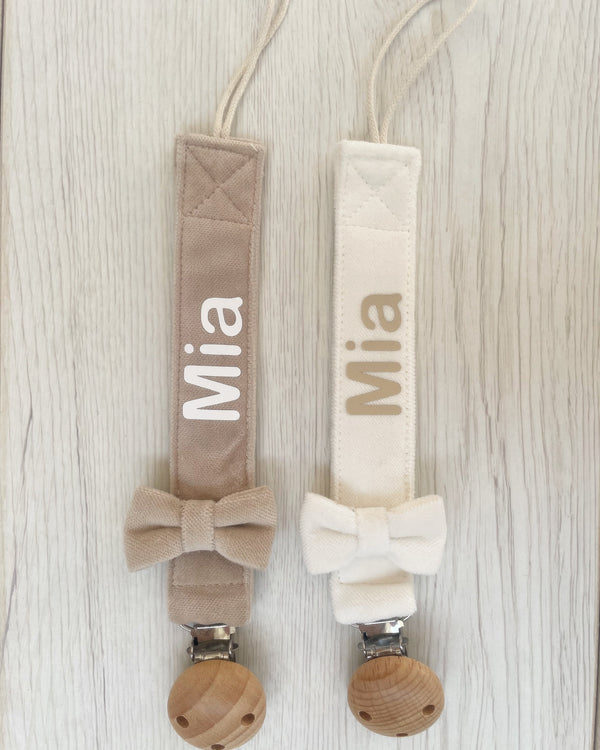 Bow Pacifier Clip