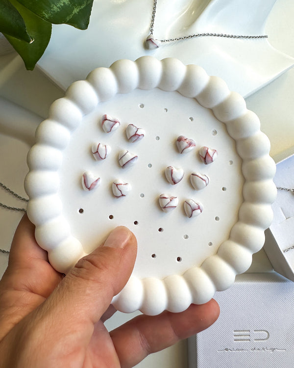 Marble Heart | Burgundy