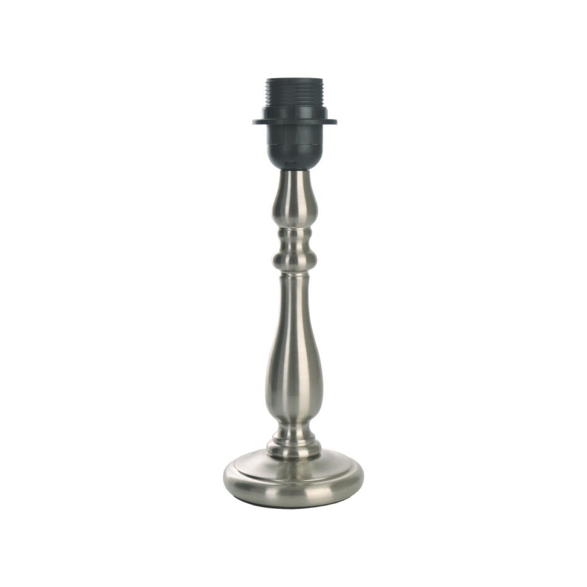 Various Metal Lamp Base Nickel Matte – Subtle Design at 29 cm Height with E27 Socket