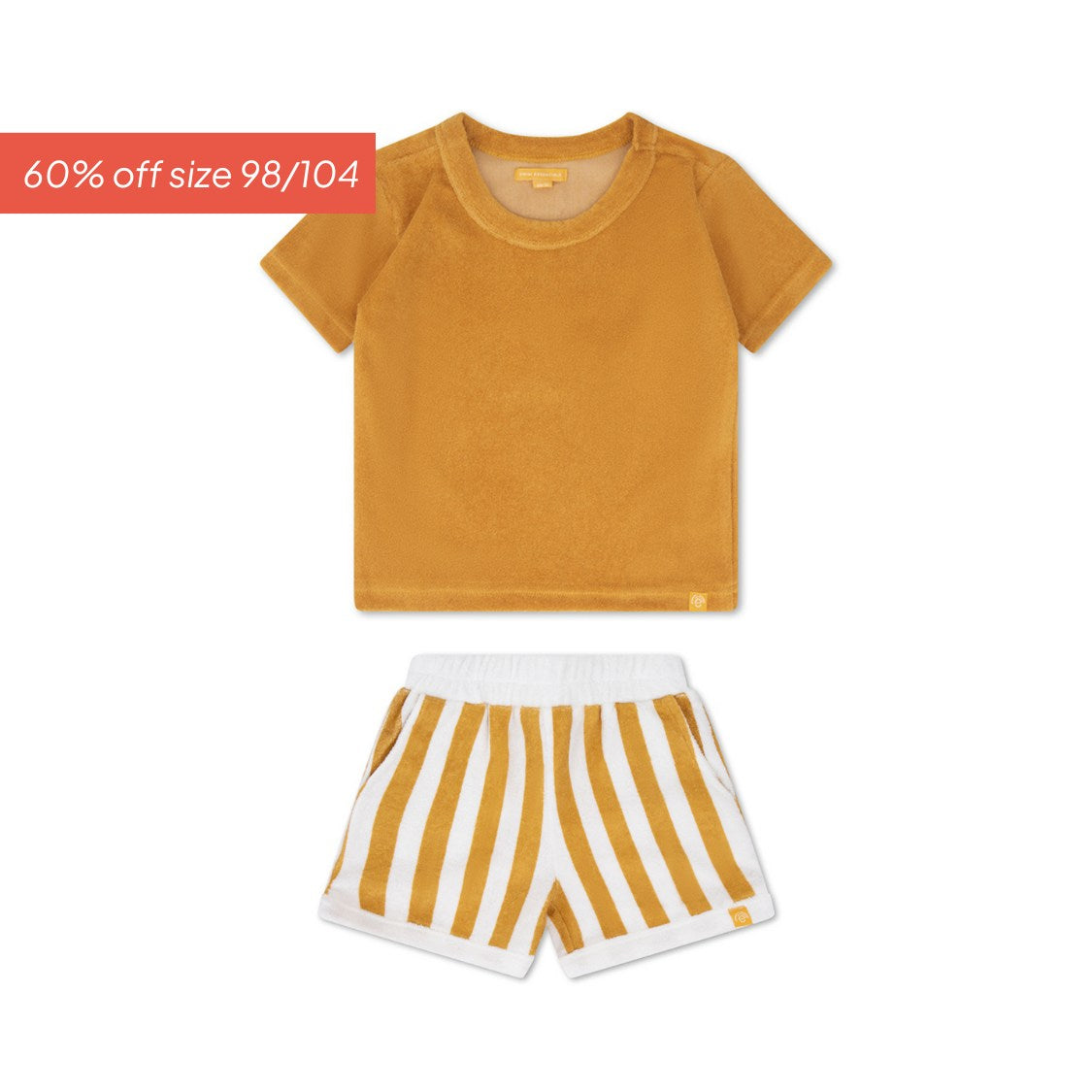 Flow | Žuti/Bijeli Set za Plažu za Dječake – Terry