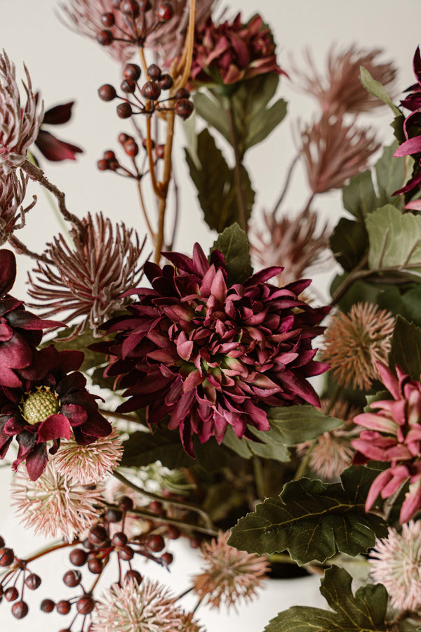 Indore Silva - Chrysanthemum - Purple - artificial branch - silk