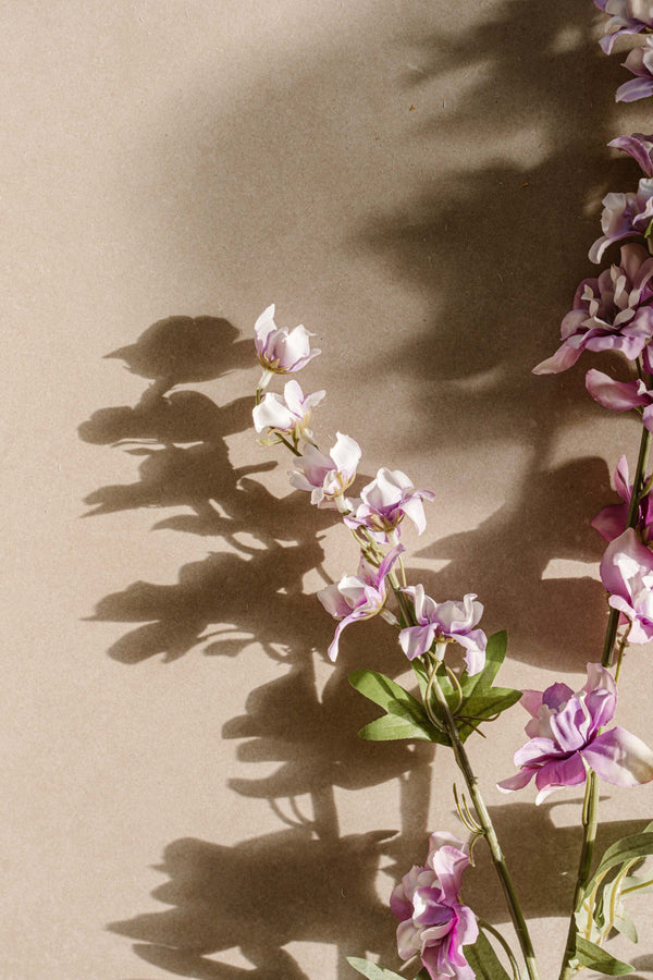 Indore Silva - Delphinium - Purple - artificial branch - silk
