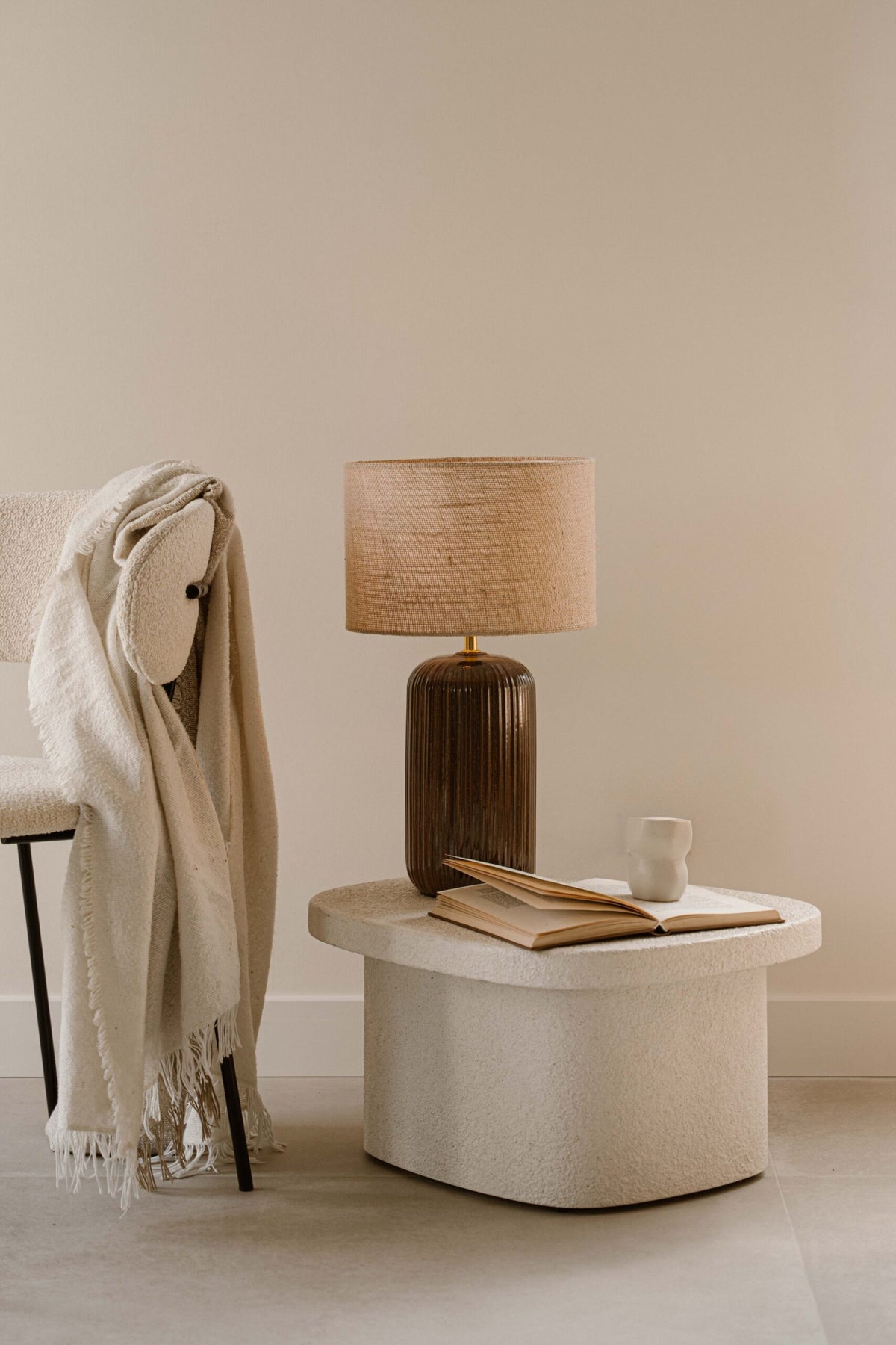Indore Home - Verona - M - Schemerlamp - Bruin