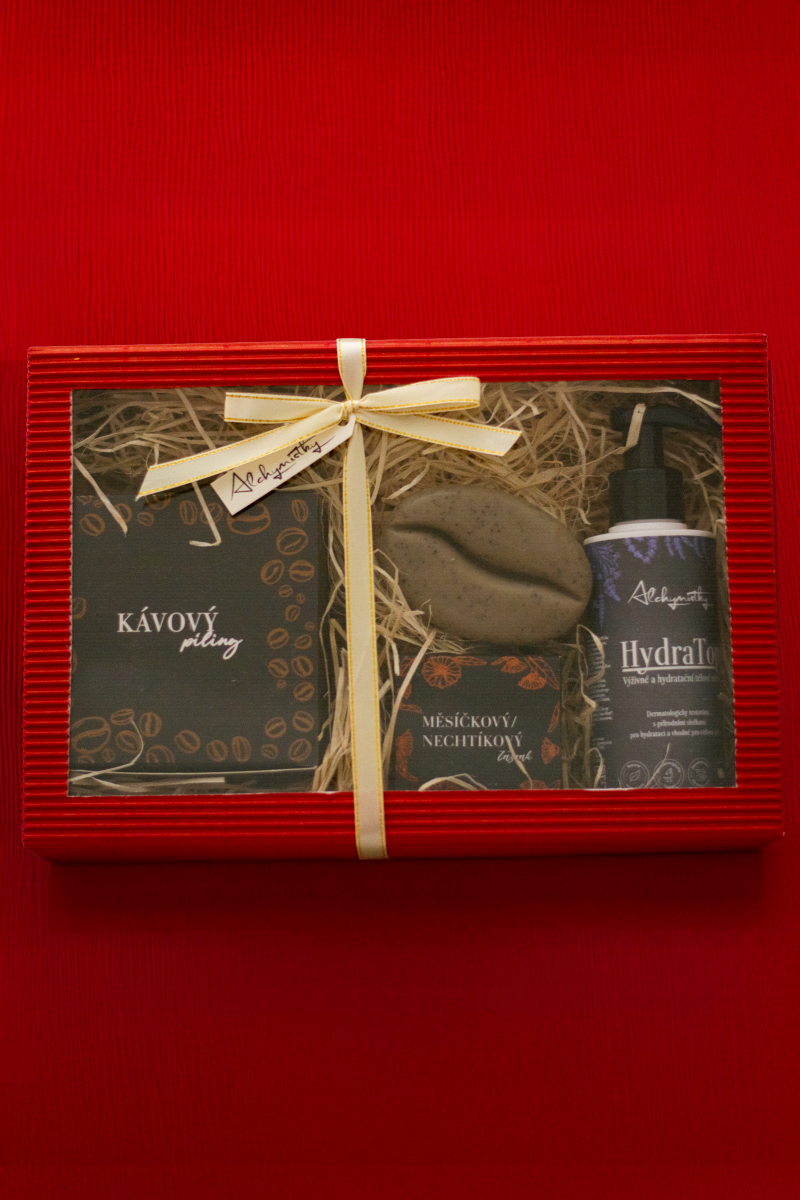 Gift Set for Body Care with Coffee Scent
