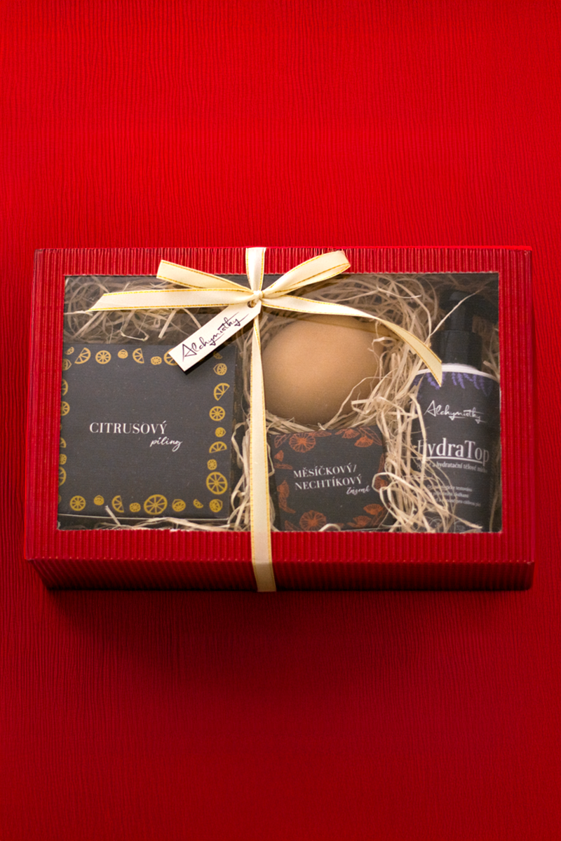 Gift Set for Body Care with Citrus Fragrance