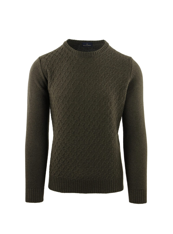 BRAIDED CREW NECK