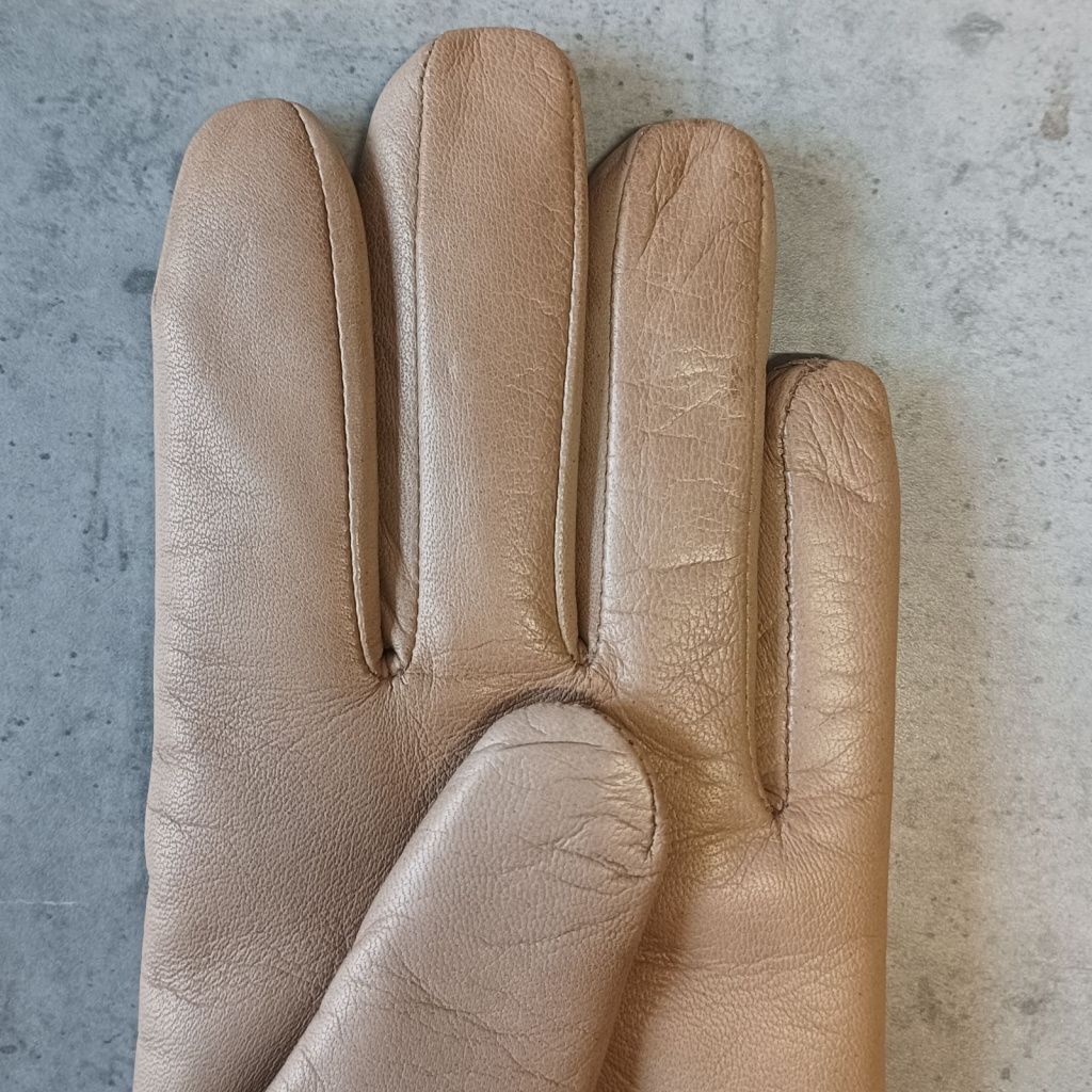 Luxury women's gloves with cashmere and rabbit fur