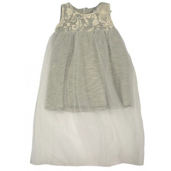 Lace Bodice Dress with Tulle Skirt