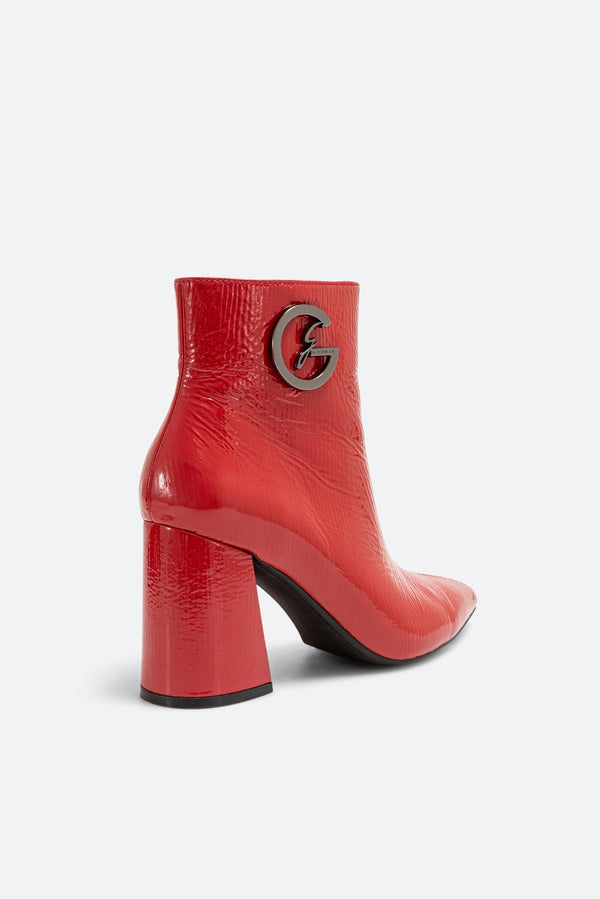 Harvey Red Patent Ankle Boot