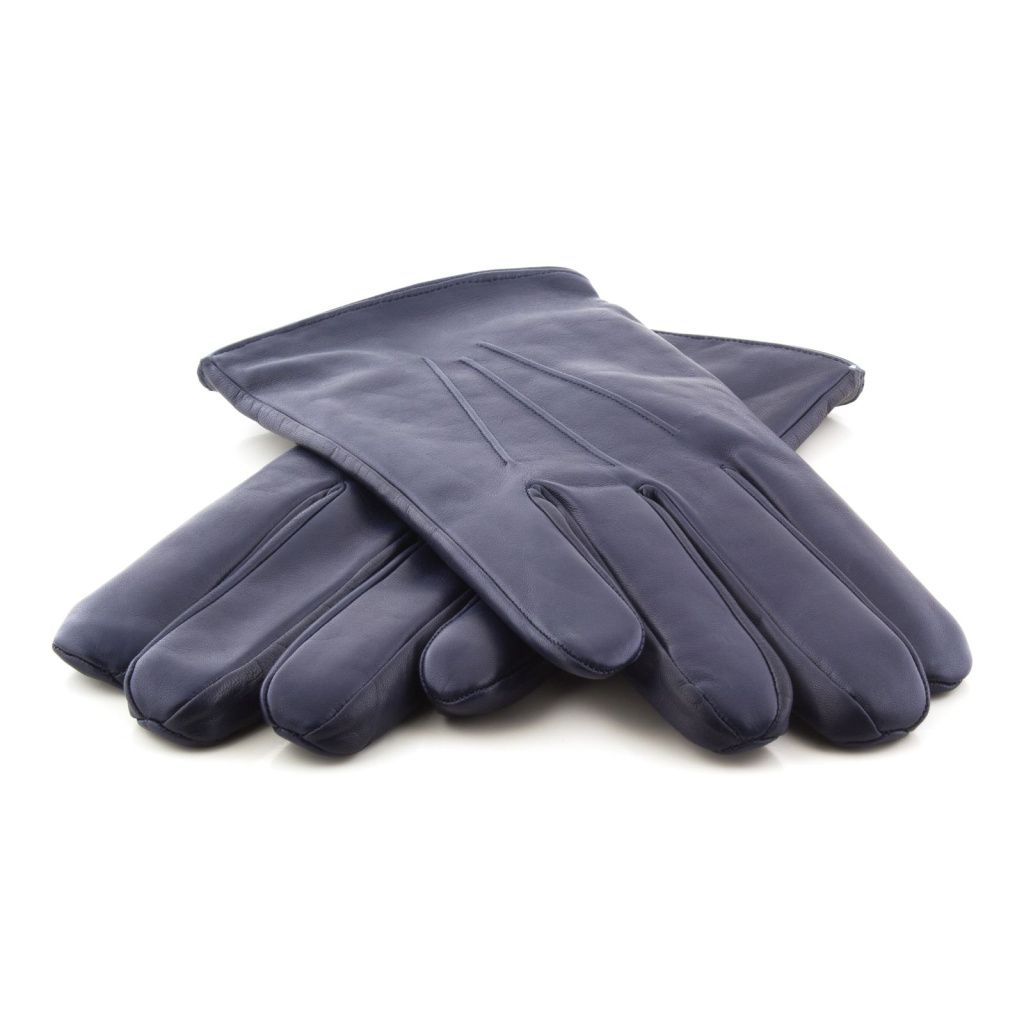 Men's Leather Gloves with Snap in the Palm