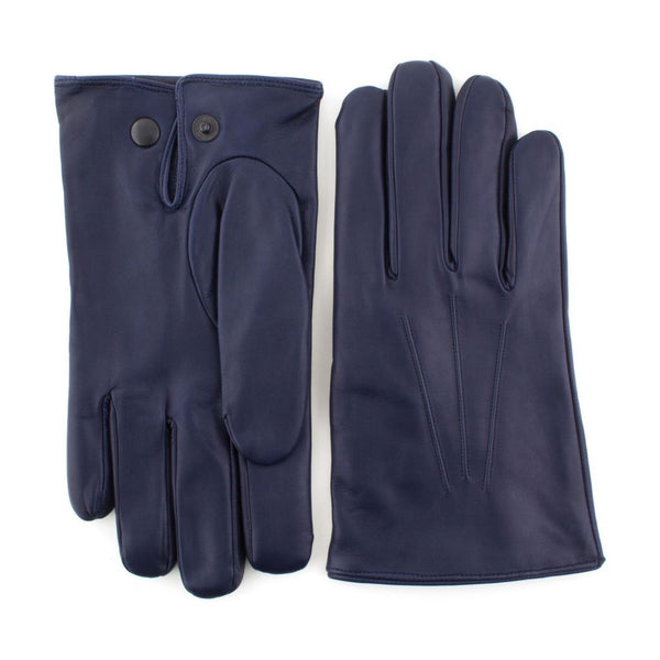 Men's Leather Gloves with Snap in the Palm