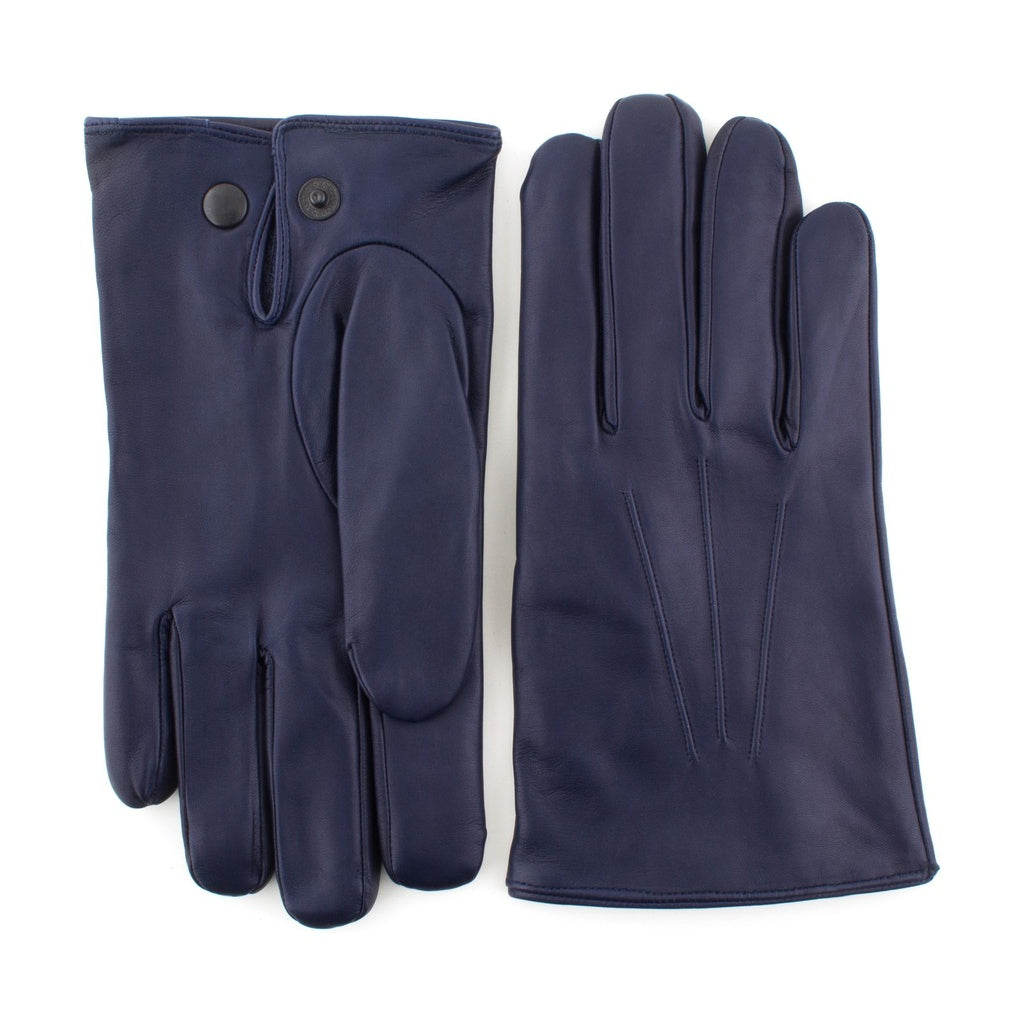 Men's Leather Gloves with Snap in the Palm