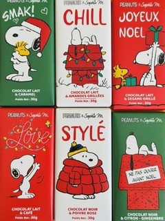 PEANUTS SNOOPY GIFT Chocolate Bars Christmas
