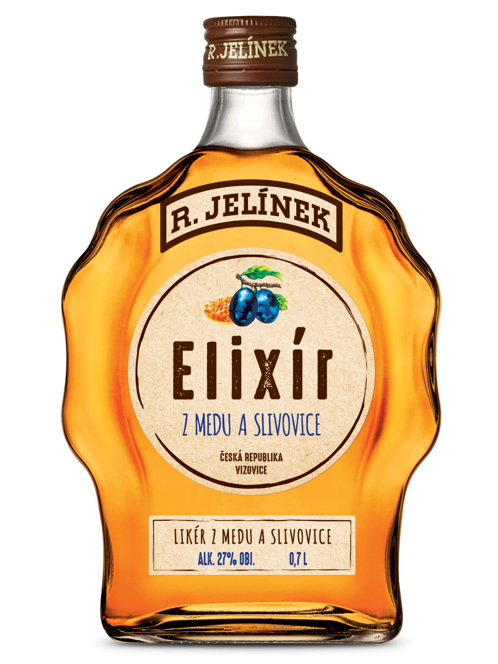 Honey and Plum Brandy Elixir 27% 0.7l