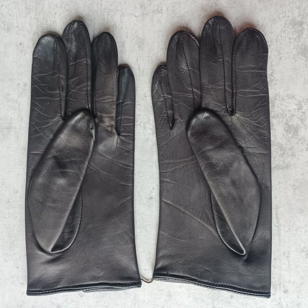 Men's Leather Driving Gloves Without Knuckle Holes Made of Sheepskin