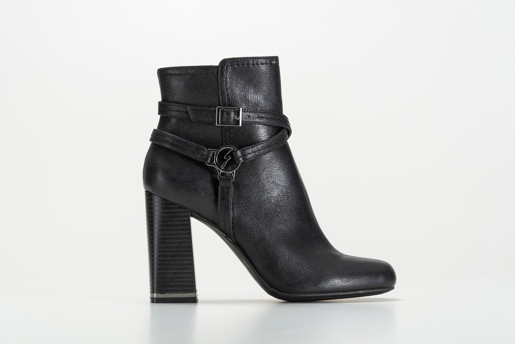 Woman Ankle Boot Calf PU Black