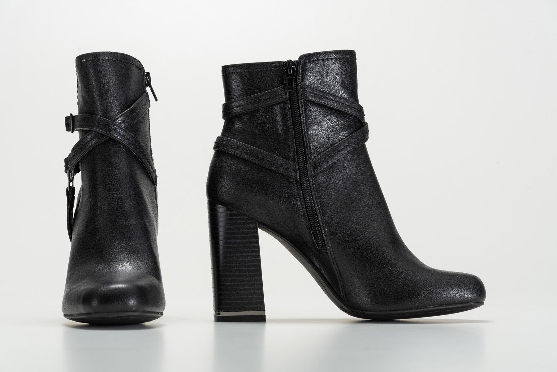 Woman Ankle Boot Calf PU Black