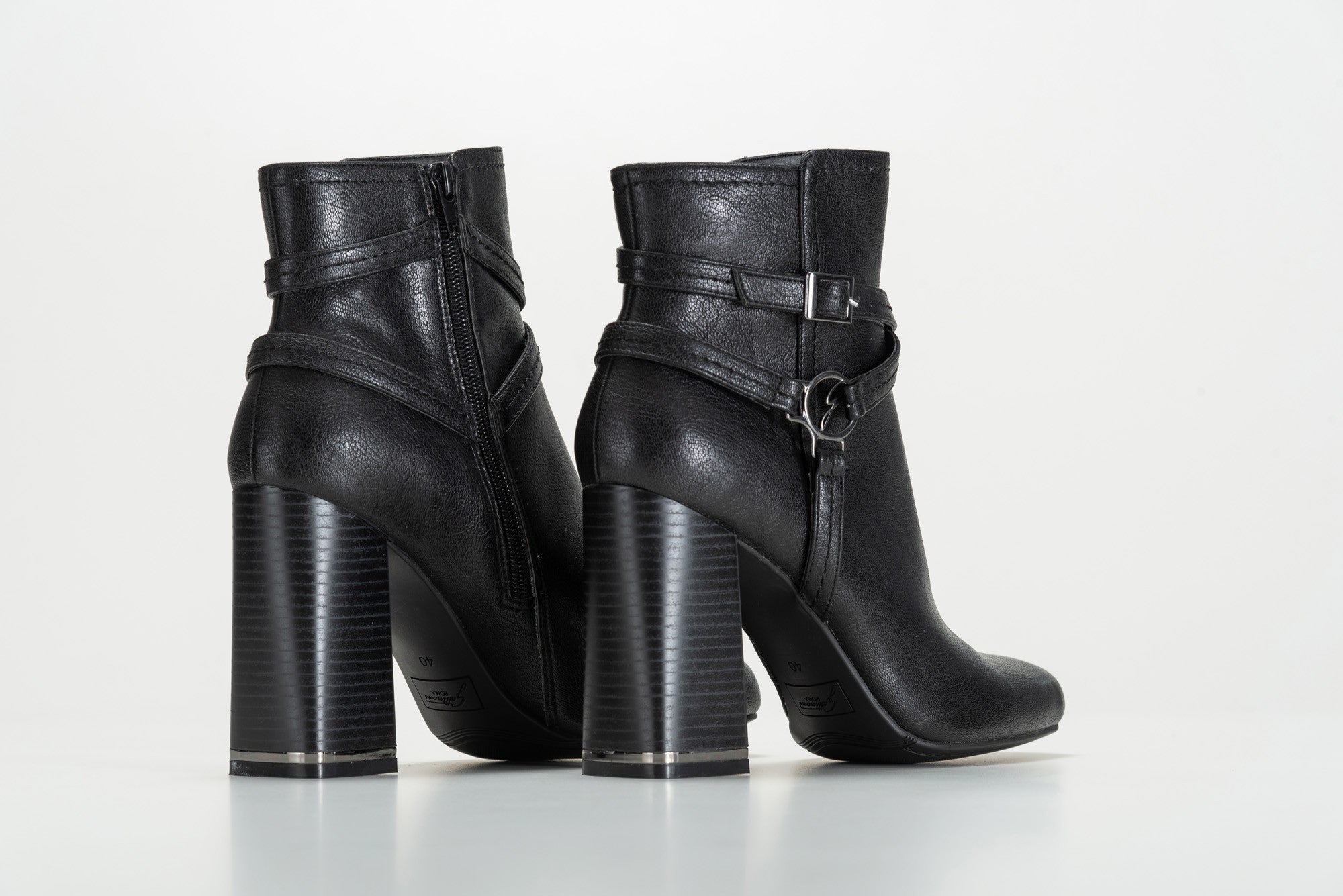 Woman Ankle Boot Calf PU Black