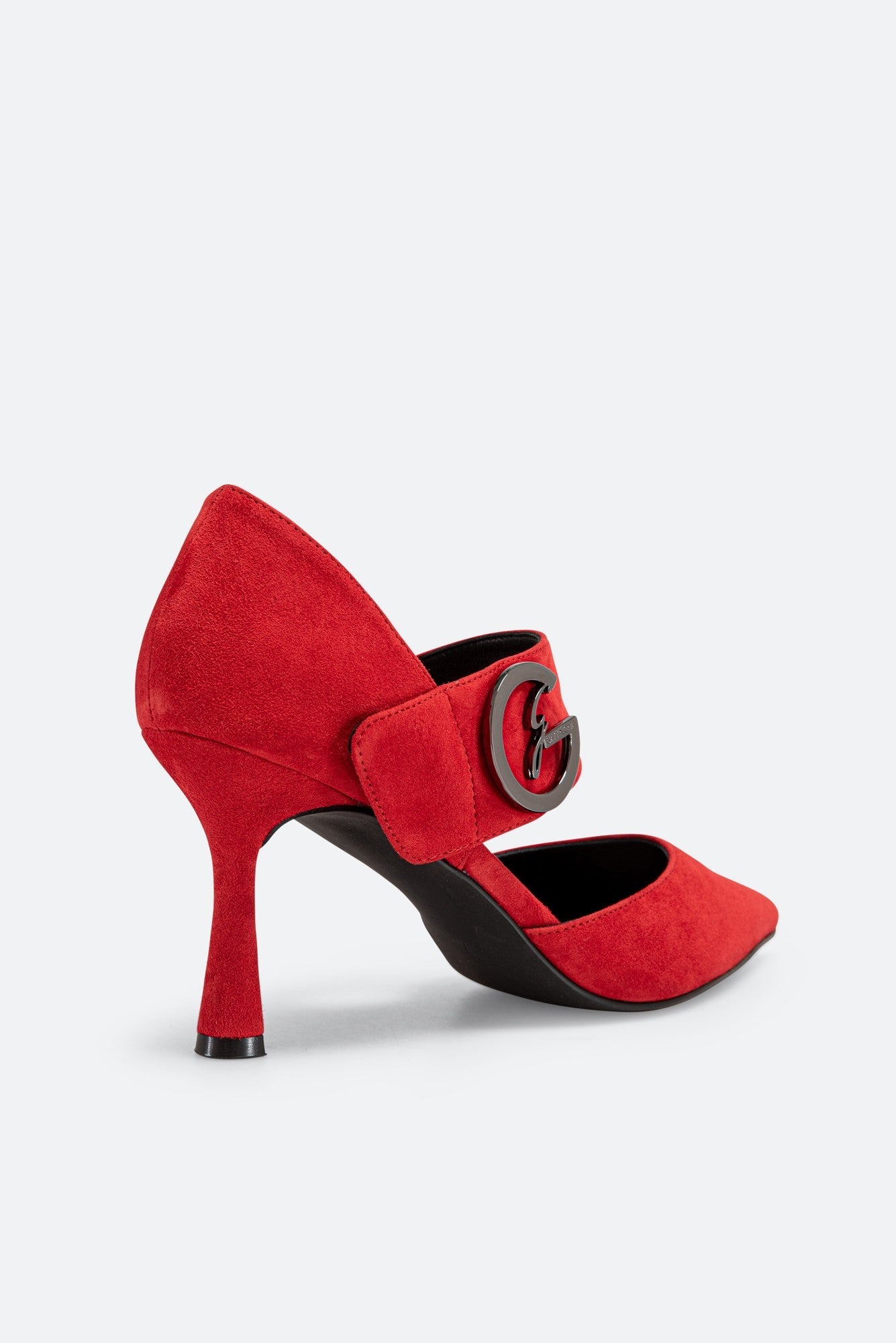 Red Suede Pumps