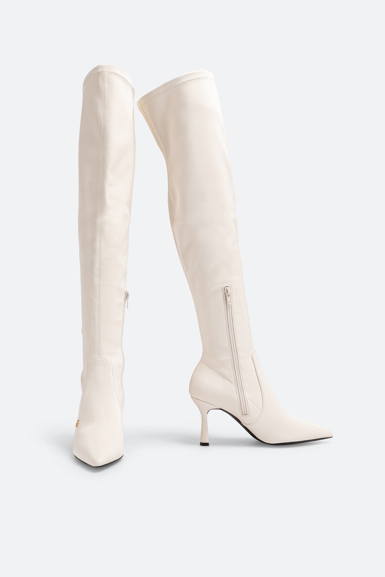 Botte haute blanche Gattinoni