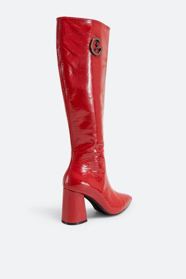 High Boot in Genuine Patent Leather