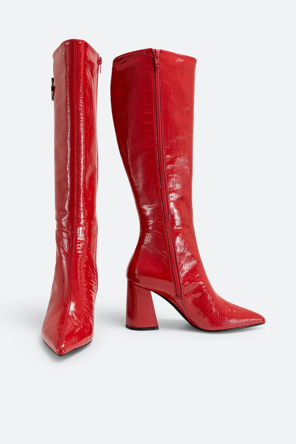 High Boot in Genuine Patent Leather