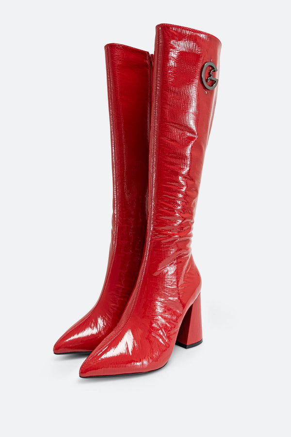 High Boot in Genuine Patent Leather