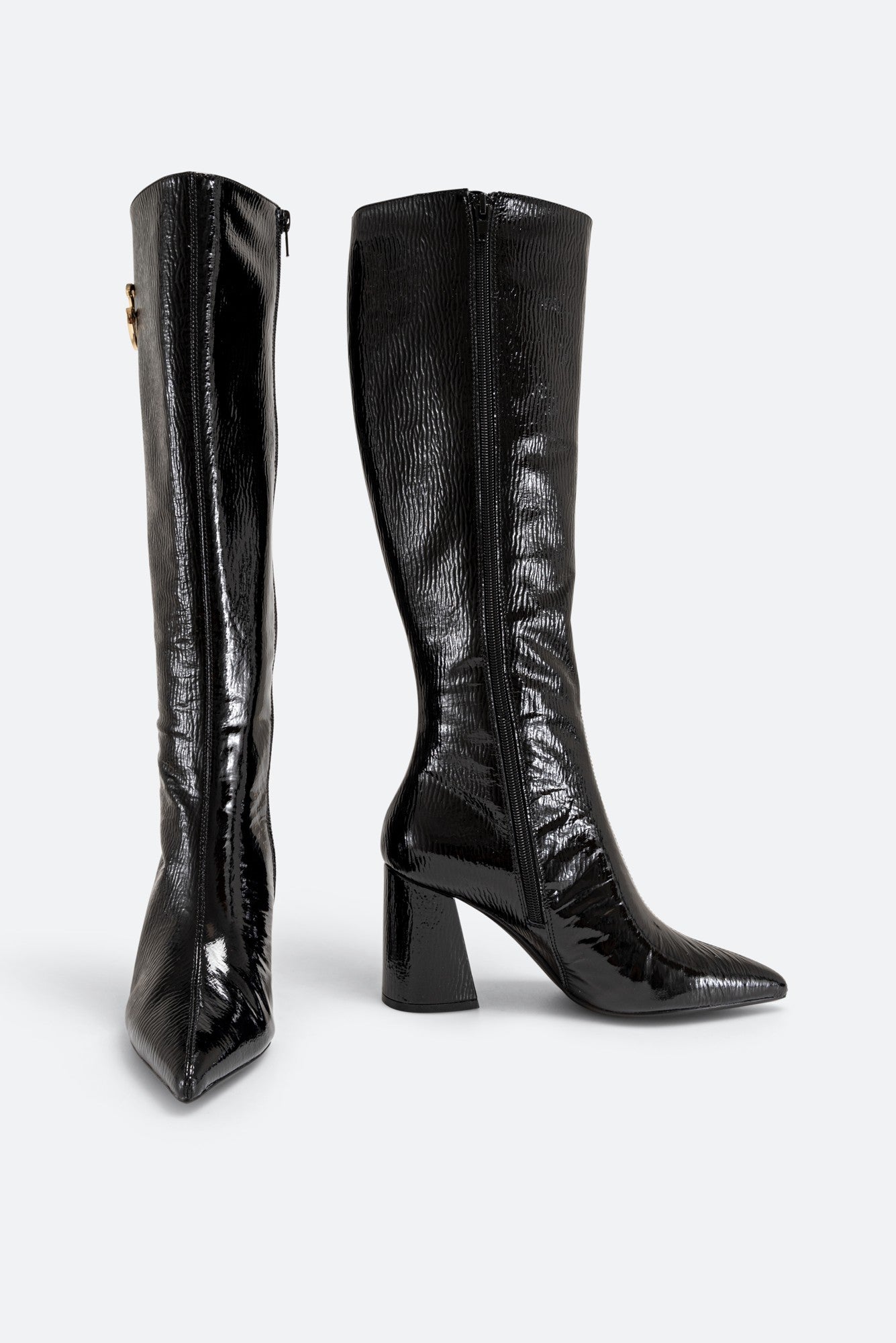 High Boot in Genuine Patent Leather