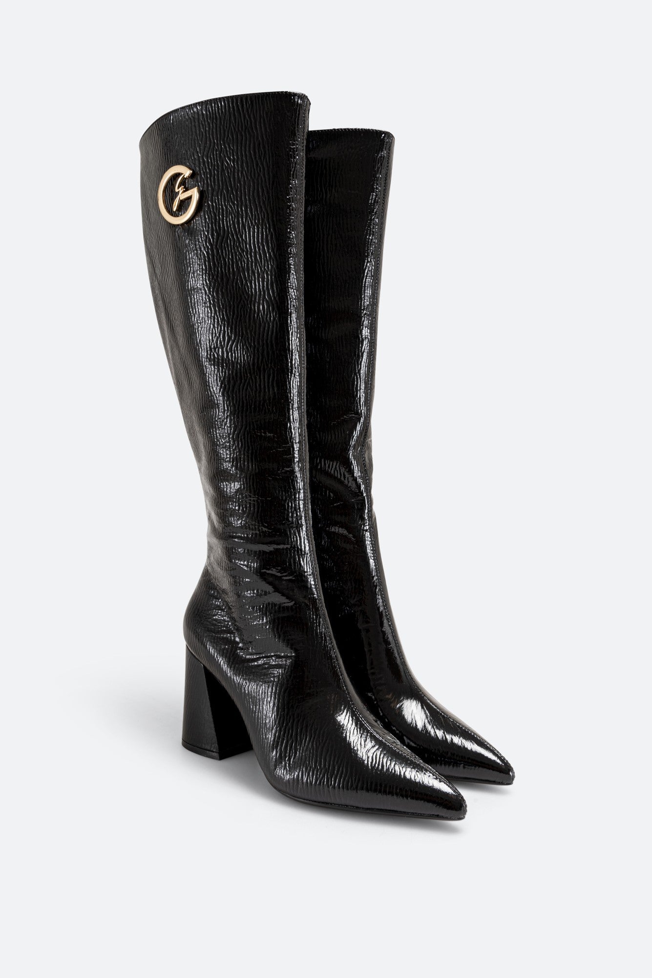 High Boot in Genuine Patent Leather