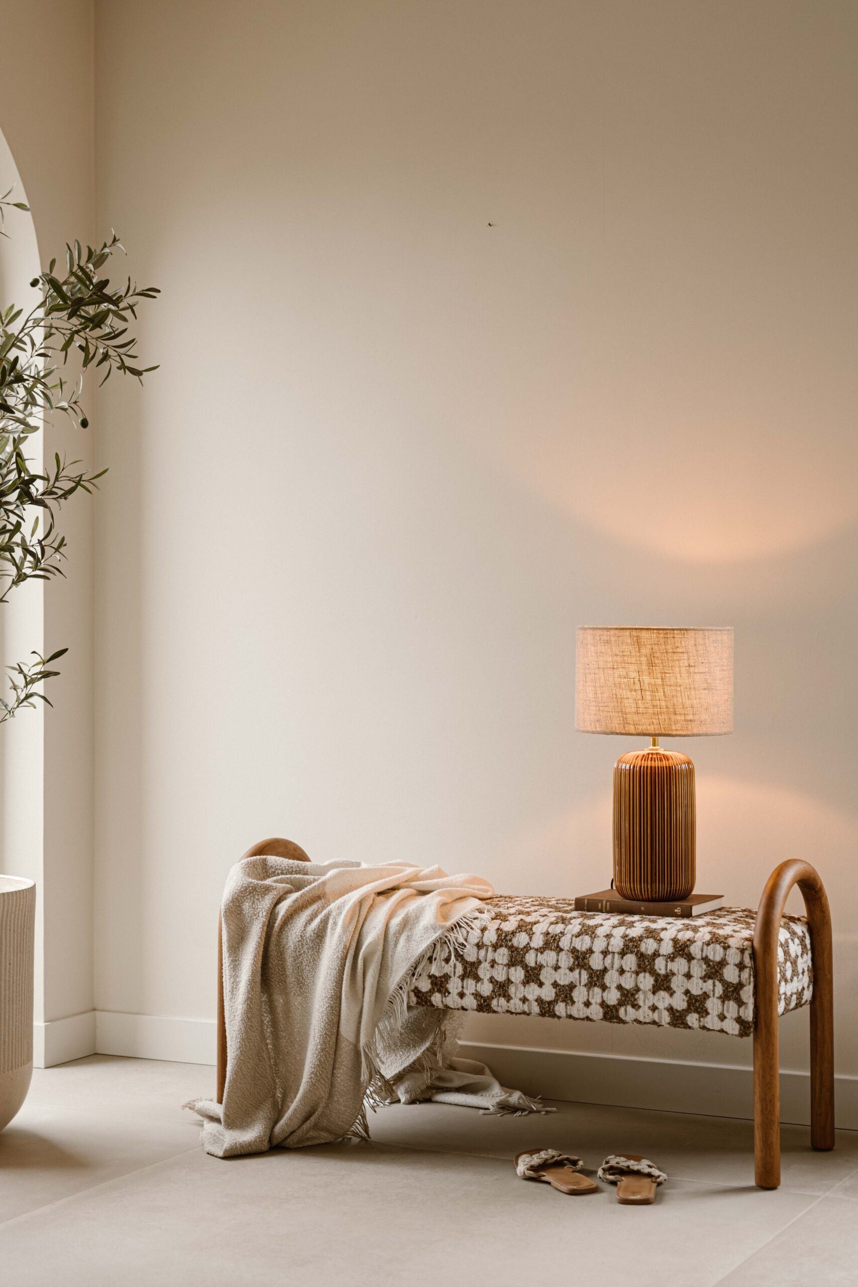 Indore Home - Hilton - Bench - Brown - Beige