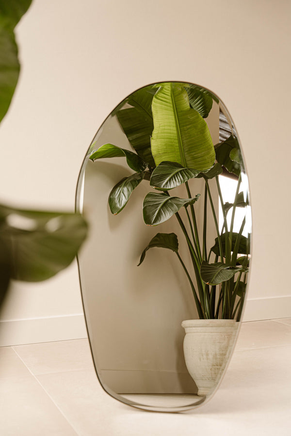 Organic Wall Mirror Rome | Bronze | 90 x 50 cm | Indore Home