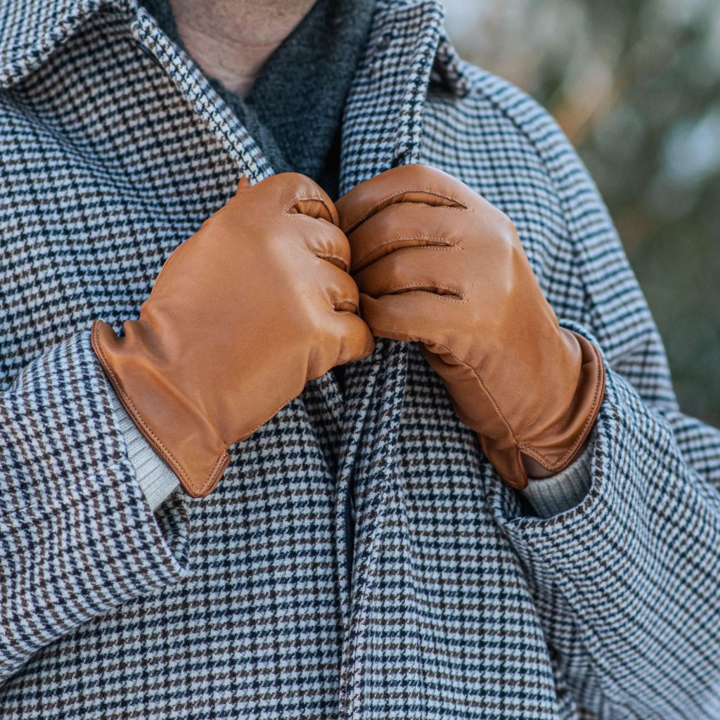 Men's Leather Gloves with Vent