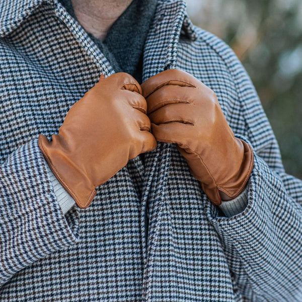 Men's Leather Gloves with Vent