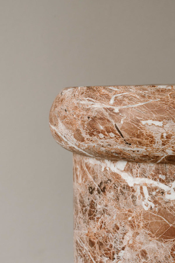 Indore Home - Side Table - Helsinki - Marble Look - MgO