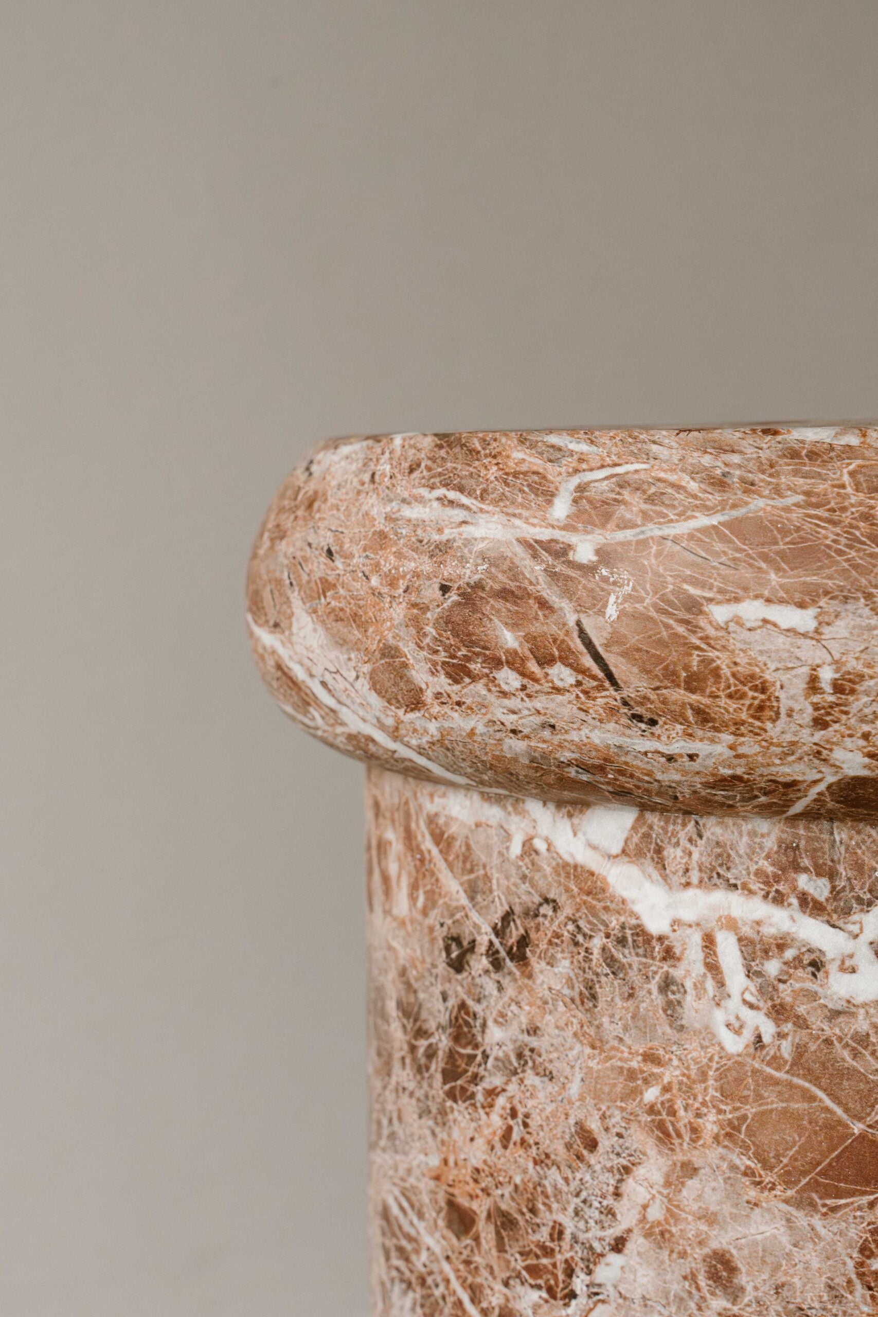 Indore Home - Side Table - Helsinki - Marble Look - MgO