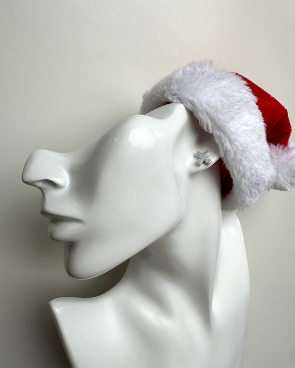 Earrings XX on a festive card for the good or naughty